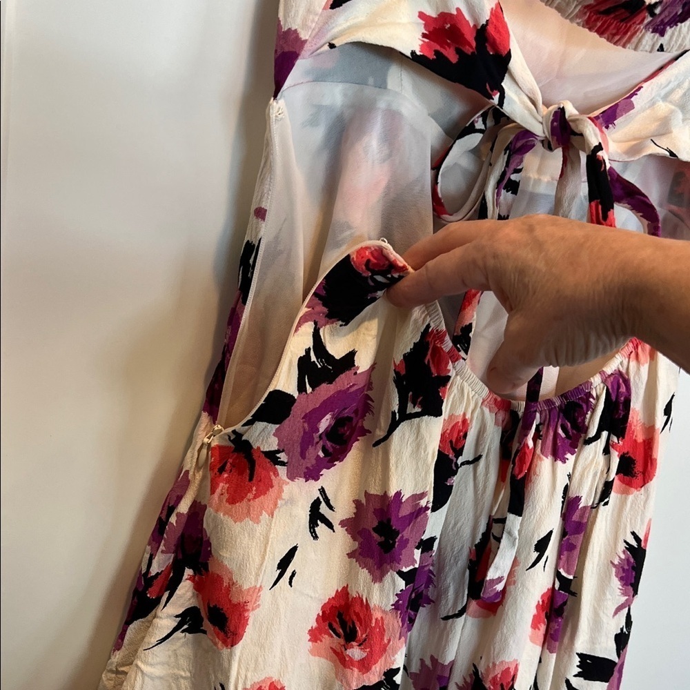 Multicolor Floral Strapless Dress Size S - Picture 8 of 10